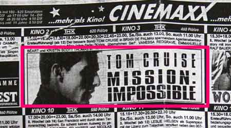 WAZ-Kinoprogramm: Mission Impossible