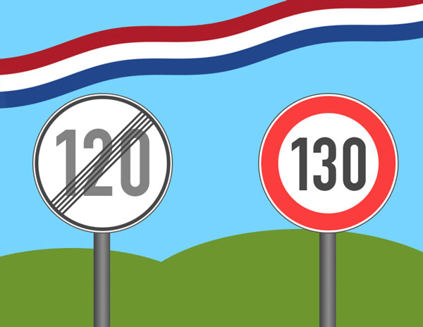Höchstgeschwindigkeit in den Niederlanden auf 130 km/h erhöht